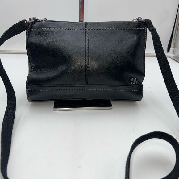 The Sak Handbags - The Sak Simplistic Crossbody Black Leather Bag